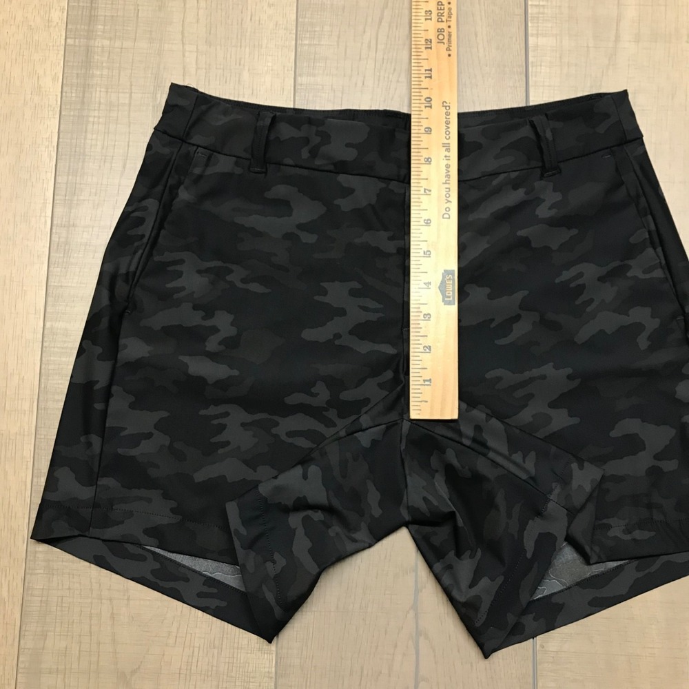Spanx Sunrise Shorts Womens Size M Black Camo Lightweight Pull on Stretch Casual - Picture 9 of 11